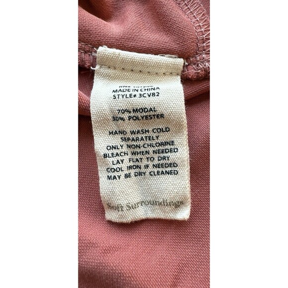 Soft Surroundings Fairfax Tunic Top Petite Large Rose Pockets Button Back Detail - Picture 4 of 7